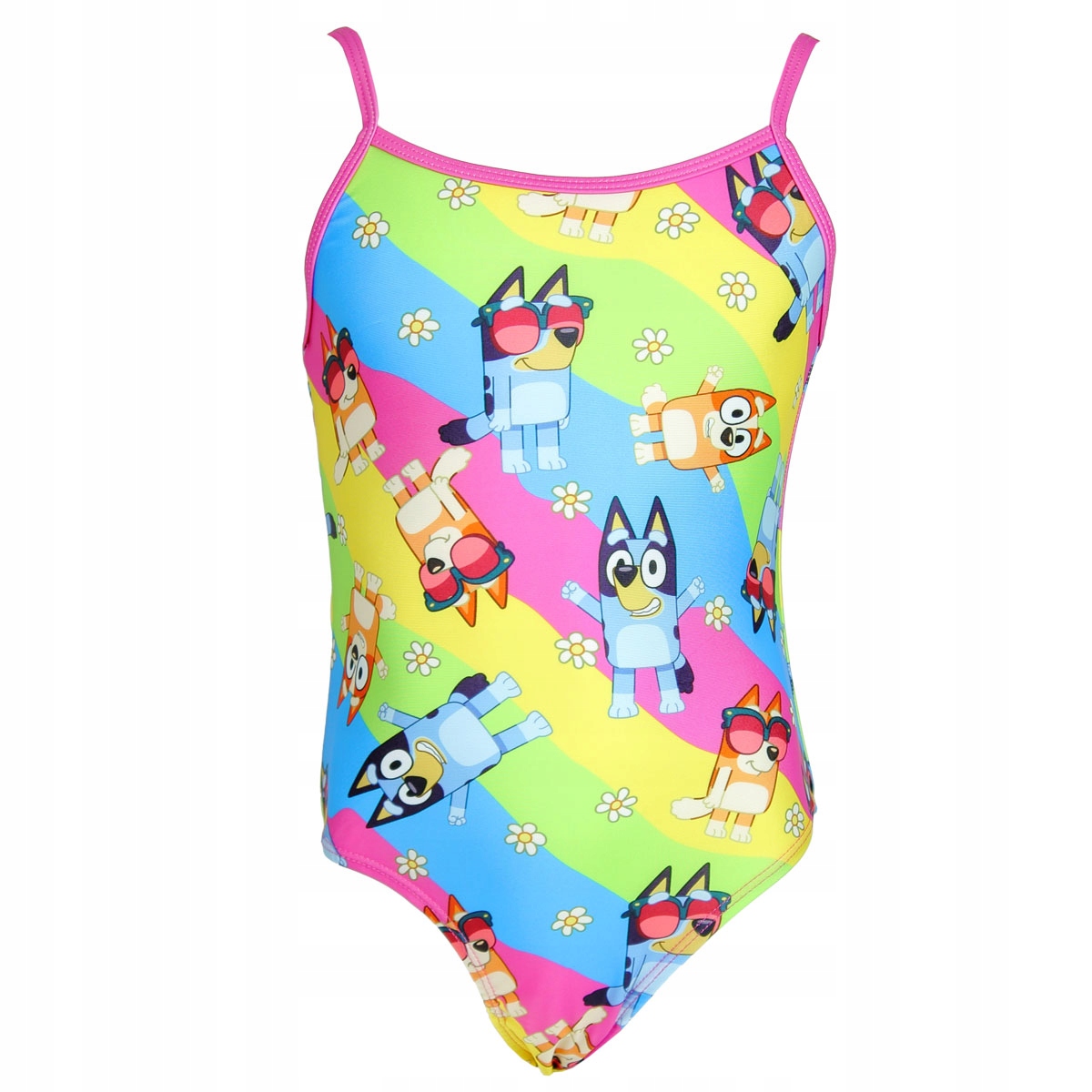 STRÓJ KĄPIELOWY JEDNOCZĘŚCIOWY PIESEK BLUE KOSTIUM BASEN BLUEY r. 98/104