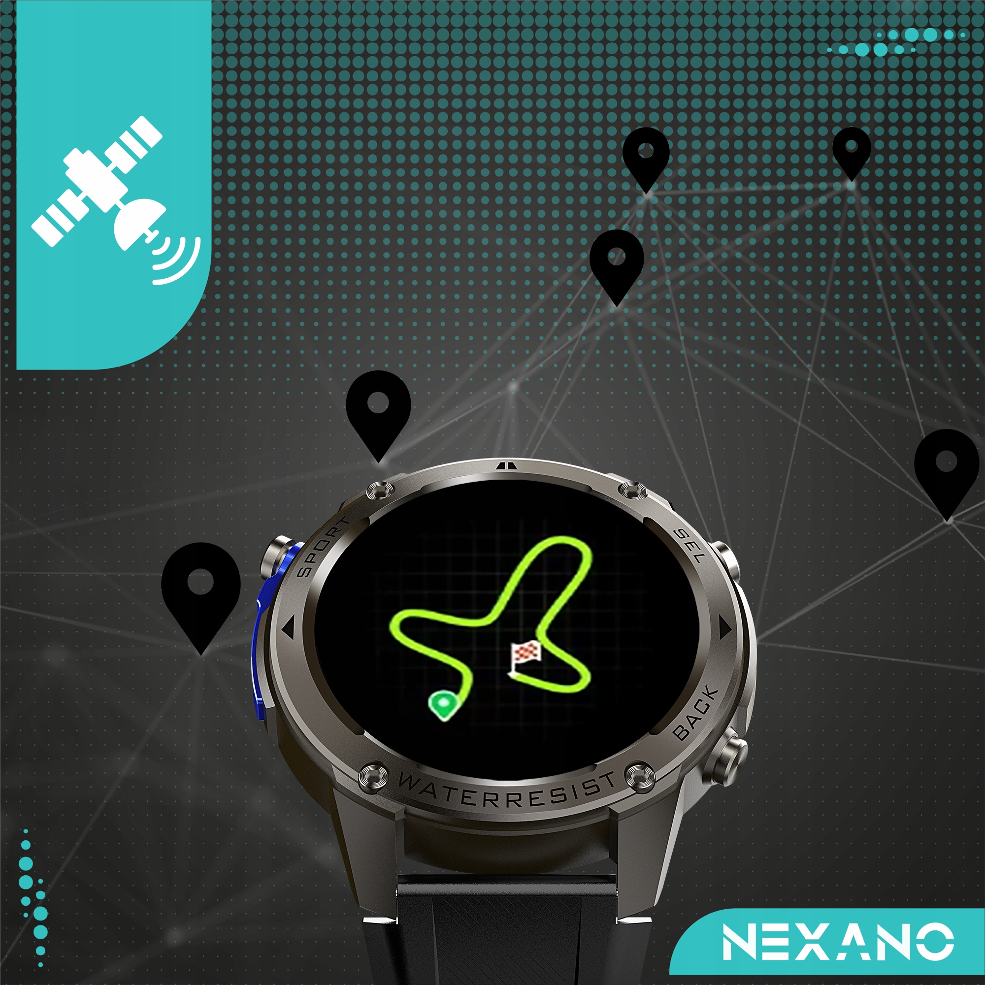 SMARTWATCH MĘSKI GPS ZEGAREK WODOODPORNY IP69K MENU PL ROZMOWY AMOLED SPORT Transmisja danych brak