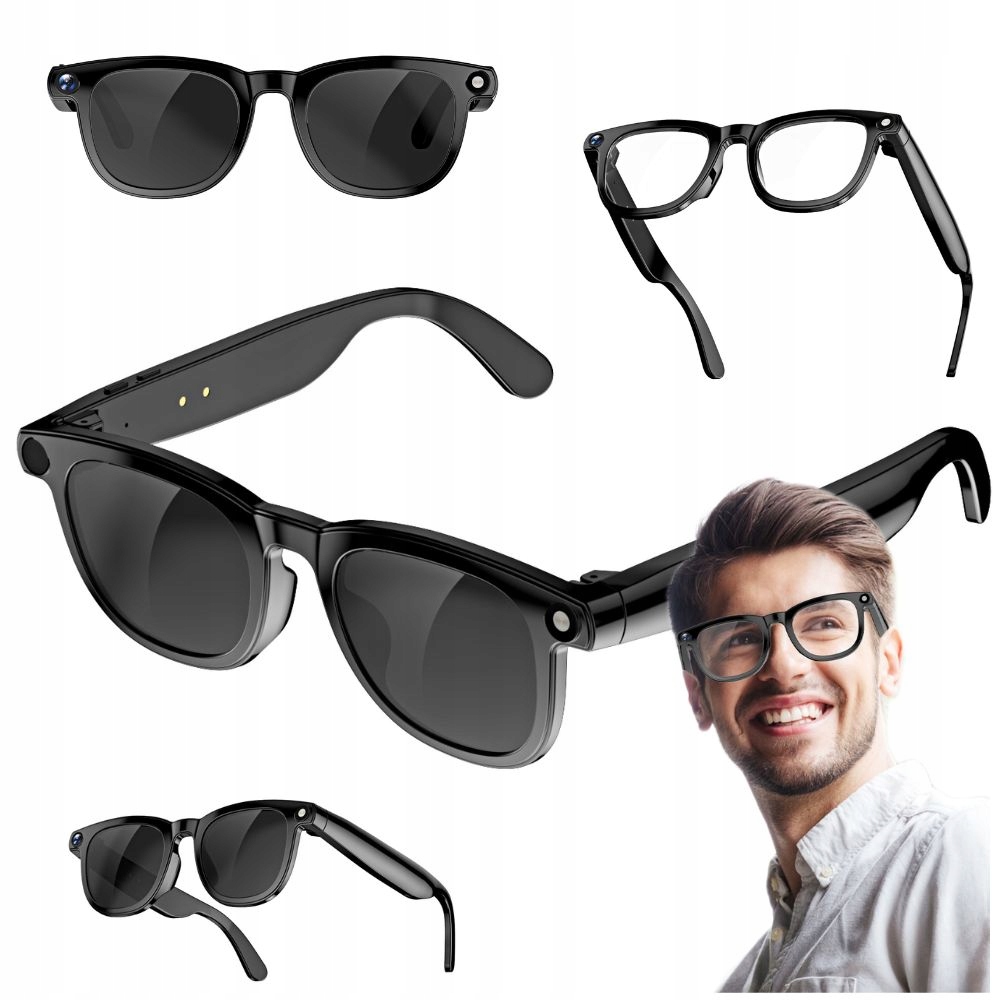 Inteligentné Špionážne Okuliare Smartglass S Bluetooth Kamerou