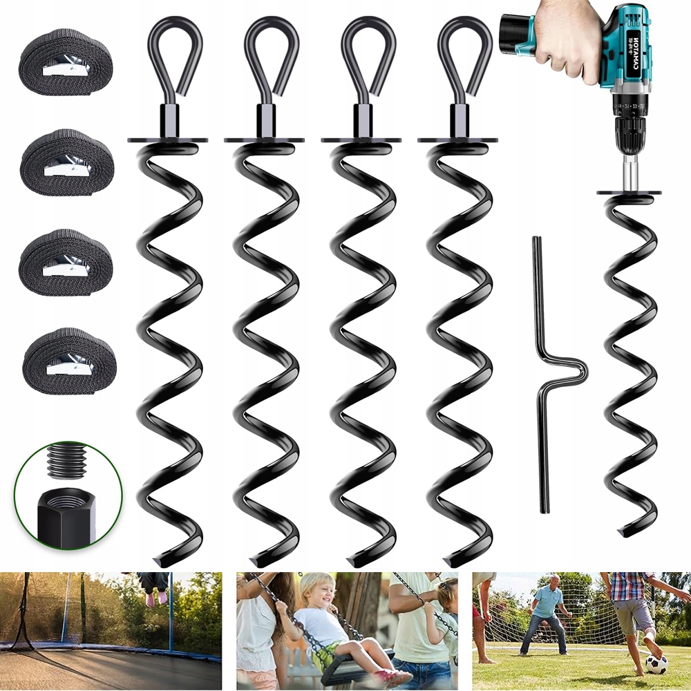 4 Ks Zemních Kotev, Odolné Vůči Silnému Větru, Soupravy Houpaček