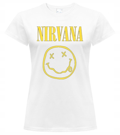 

Damska Koszulka Nirvana Smile Rozmiar XL