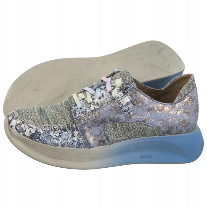 Dámské kožené tenisky Maciejka modré 6776A-06/00-1