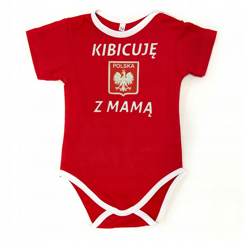 

Body Śpiochy Polska Polski Kibicuję Z Mamą 98cm