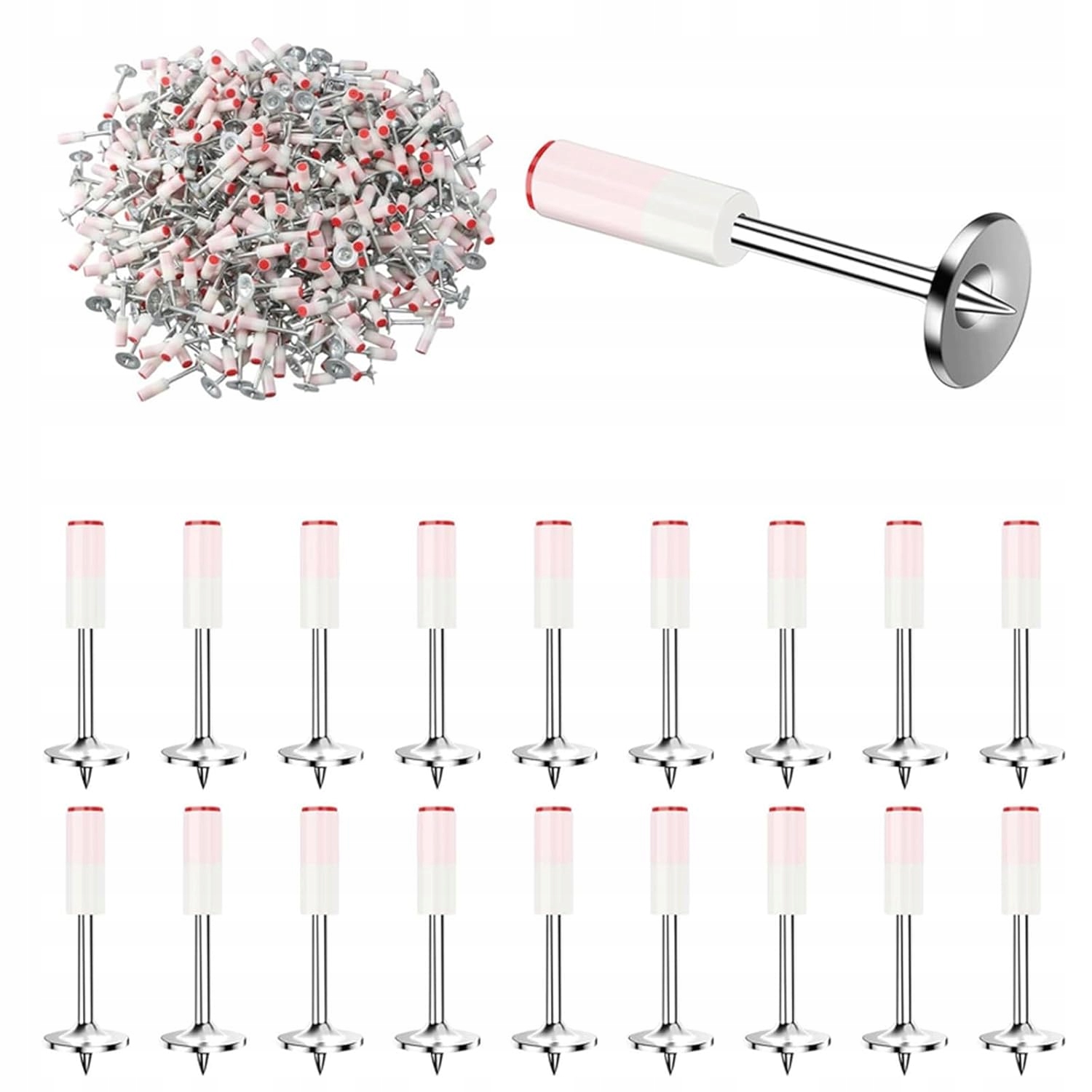 400 ks Hřebíky do pistole na betonu, kov, dřevo, hřebíkovačka