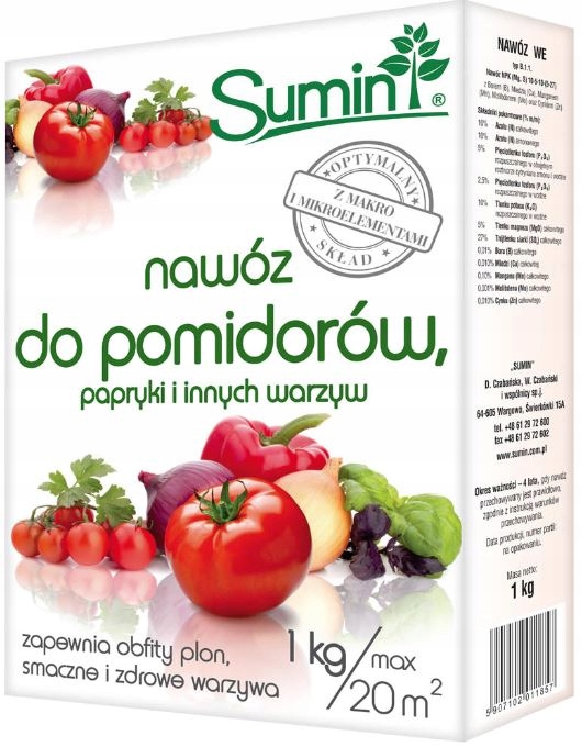

Sumin Do Pomidorów Papryki 1KG Nawóz Obfity Plon