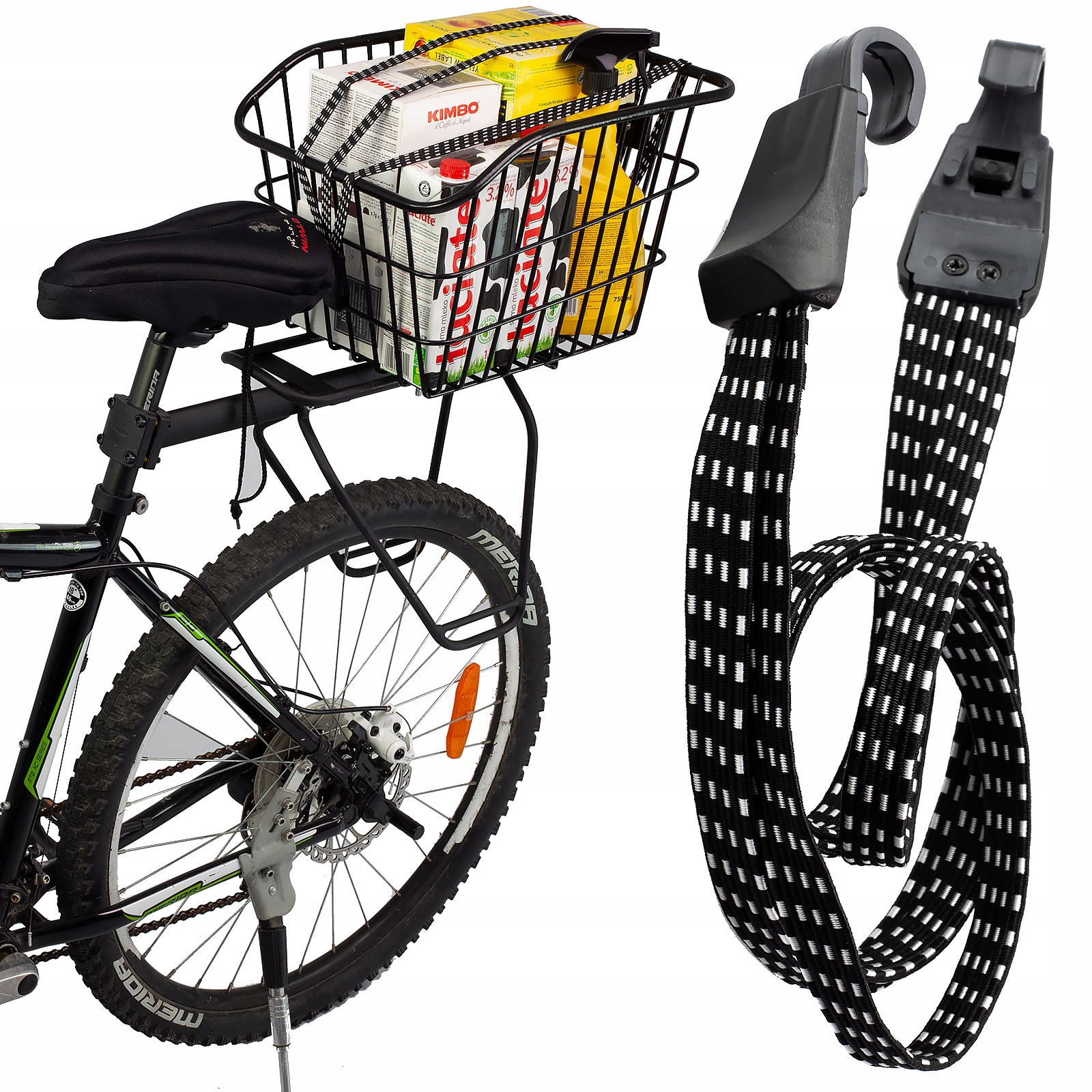 GUMY DO BAGAŻNIKA EKSPANDERY NA BAGAŻ ROWER 70cm UNIWERSALNE MOCNE LINKI