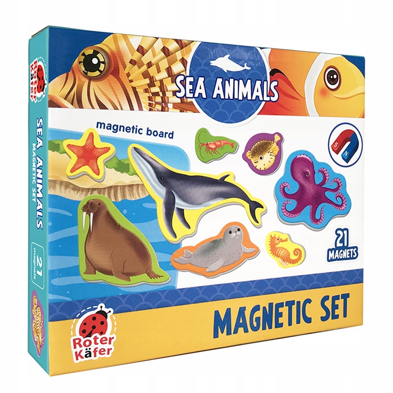 ZESTAW MAGNETYCZNY Z TABLICZKĄ OCEAN ROTER KAFER