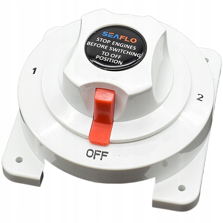 Přepínač Akumlátoru 6V 12V 24V 32V Seaflo 4-POLOHOVÝ Pro Obytný Vůz