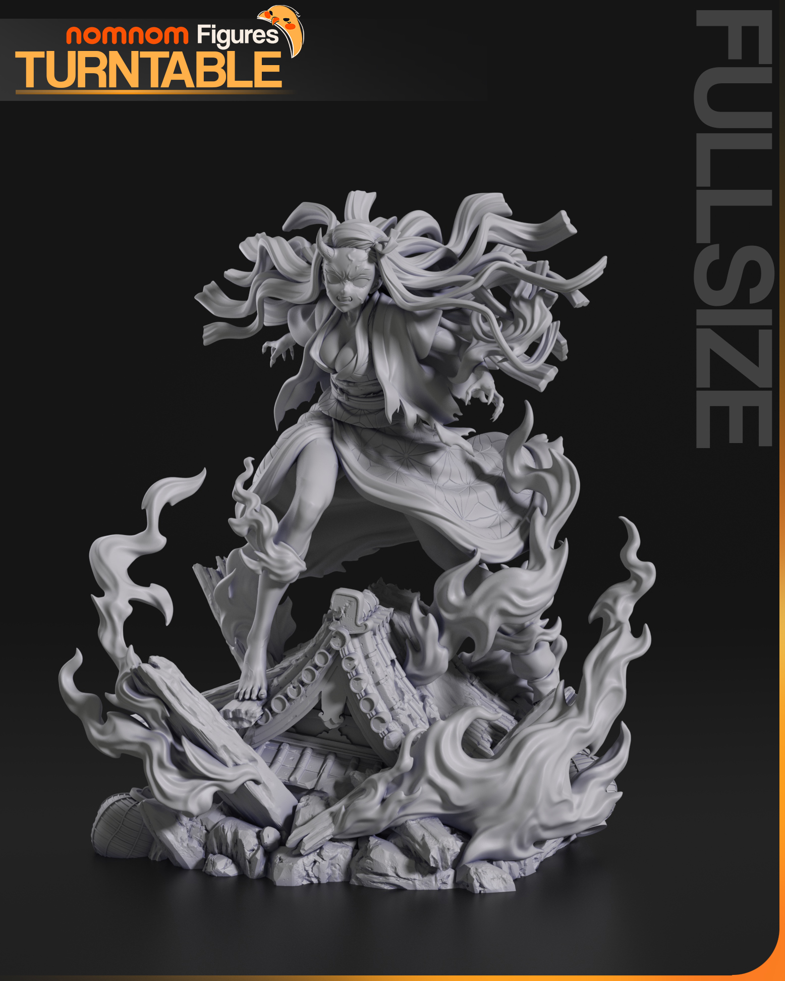 Figurka Nezuko Demon Slayer NomNom Figures 3D tisk 14K Dárek