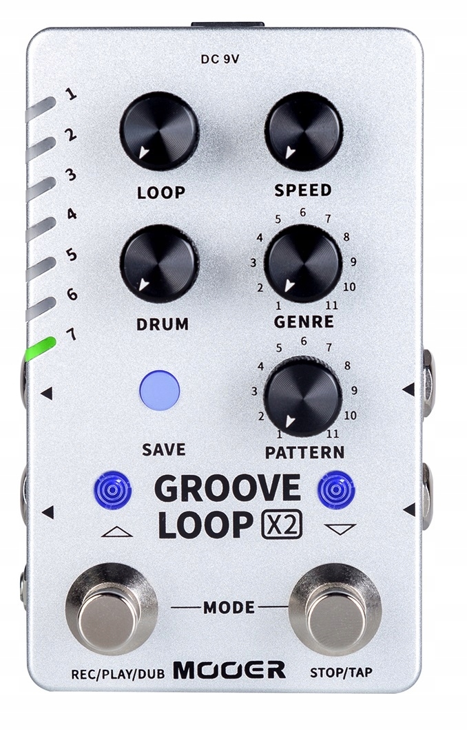 Mooer Groove Loop X2 Stereo Looper Drum Machine