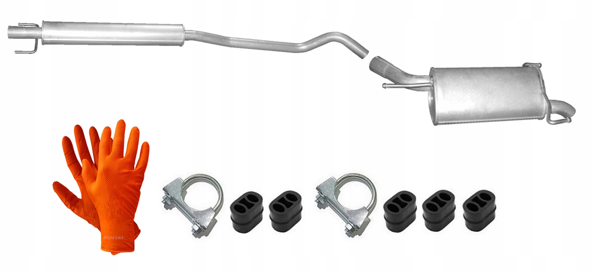 Opel Corsa C 1.7 CDTi 74 kW (2003-7/2006) Tlumič Koncový