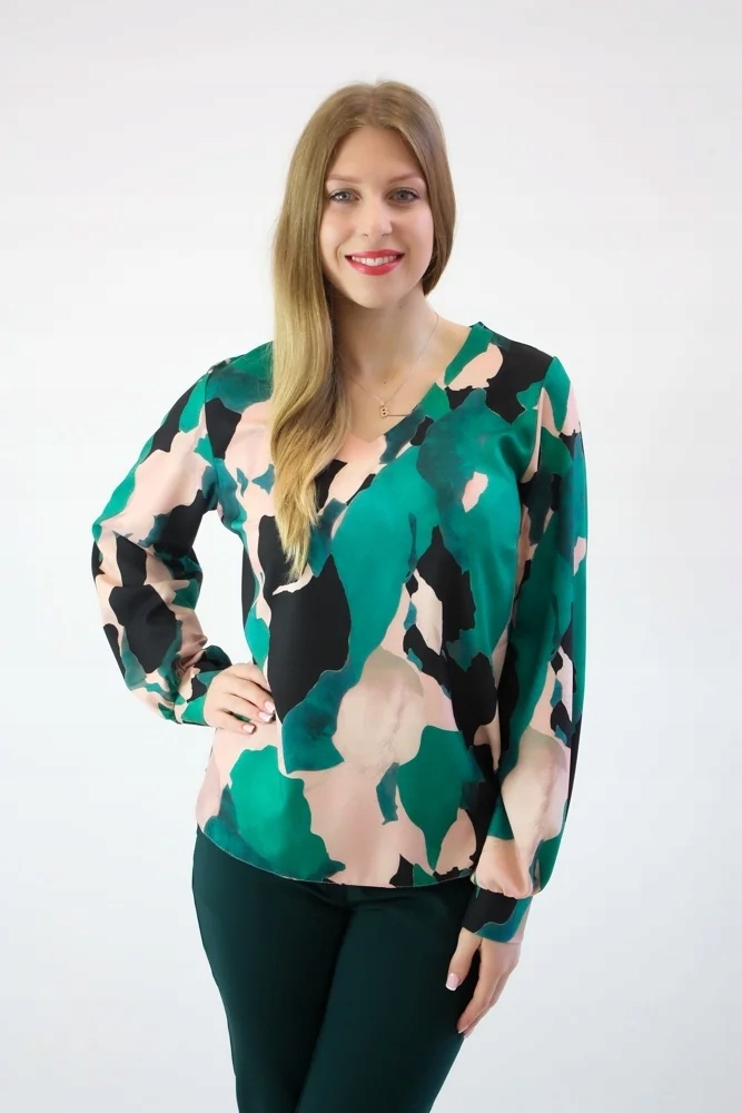 Elegantní halenka s barevnými vzory Wera 40