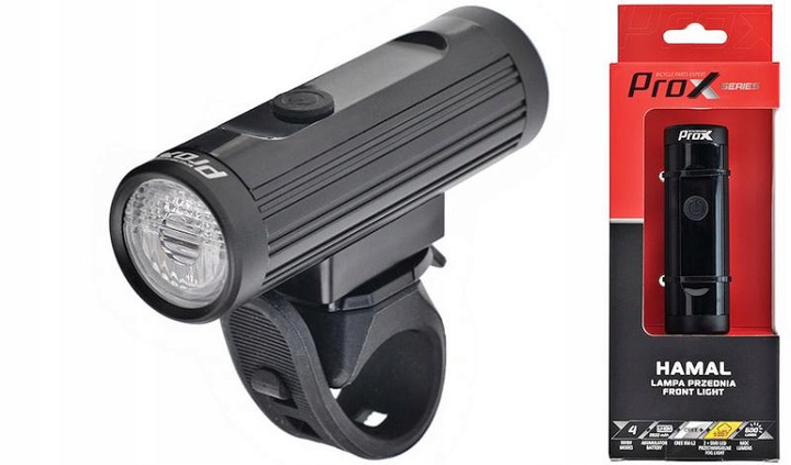 Rowerowa przednia lampka Hamal 600lm Usb Mtb szosa