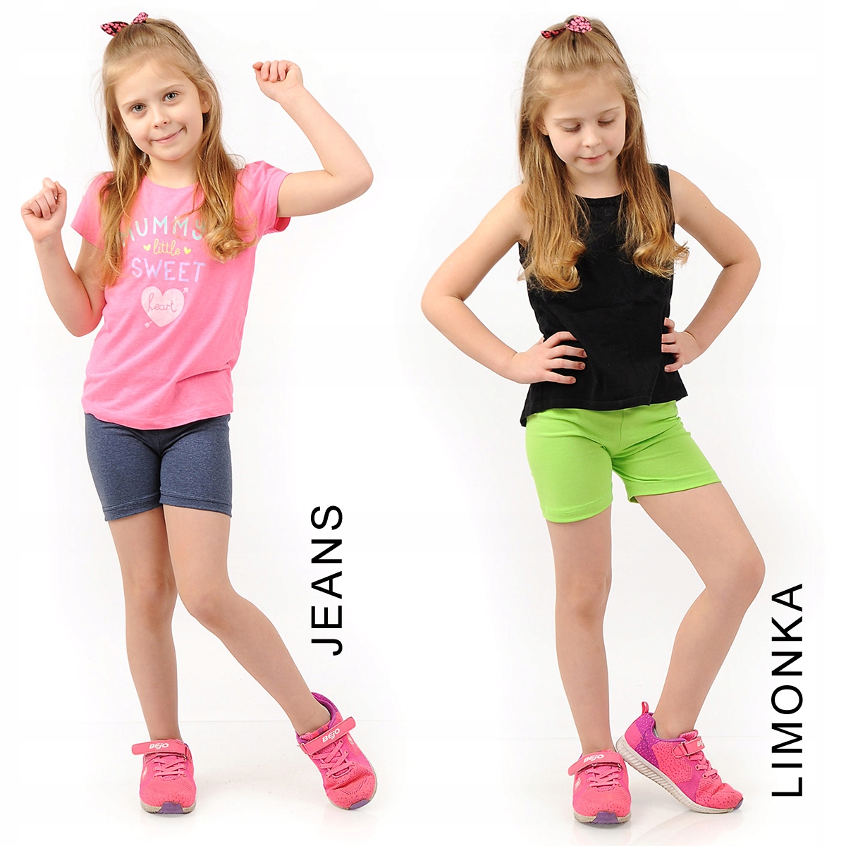 Krótkie spodenki Legginsy 1/2 Kolarki Dziecięce Getry Szorty GRAFITOWE 116 Materiał dominujący bawełna