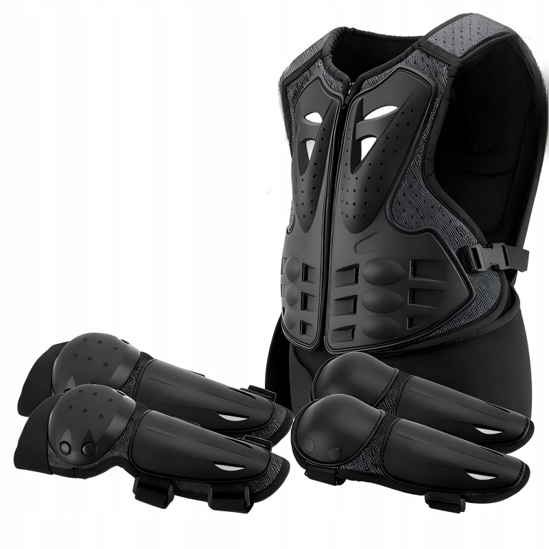 Sada ochranných brnění pro děti ve věku 5-13 let na motorku, kolečkové brusle, koloběžku