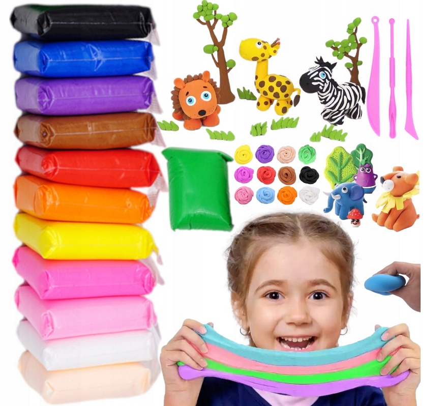 PLASTELINA SENSO PIANKOLINA GLINA POLIMEROWA 12szt