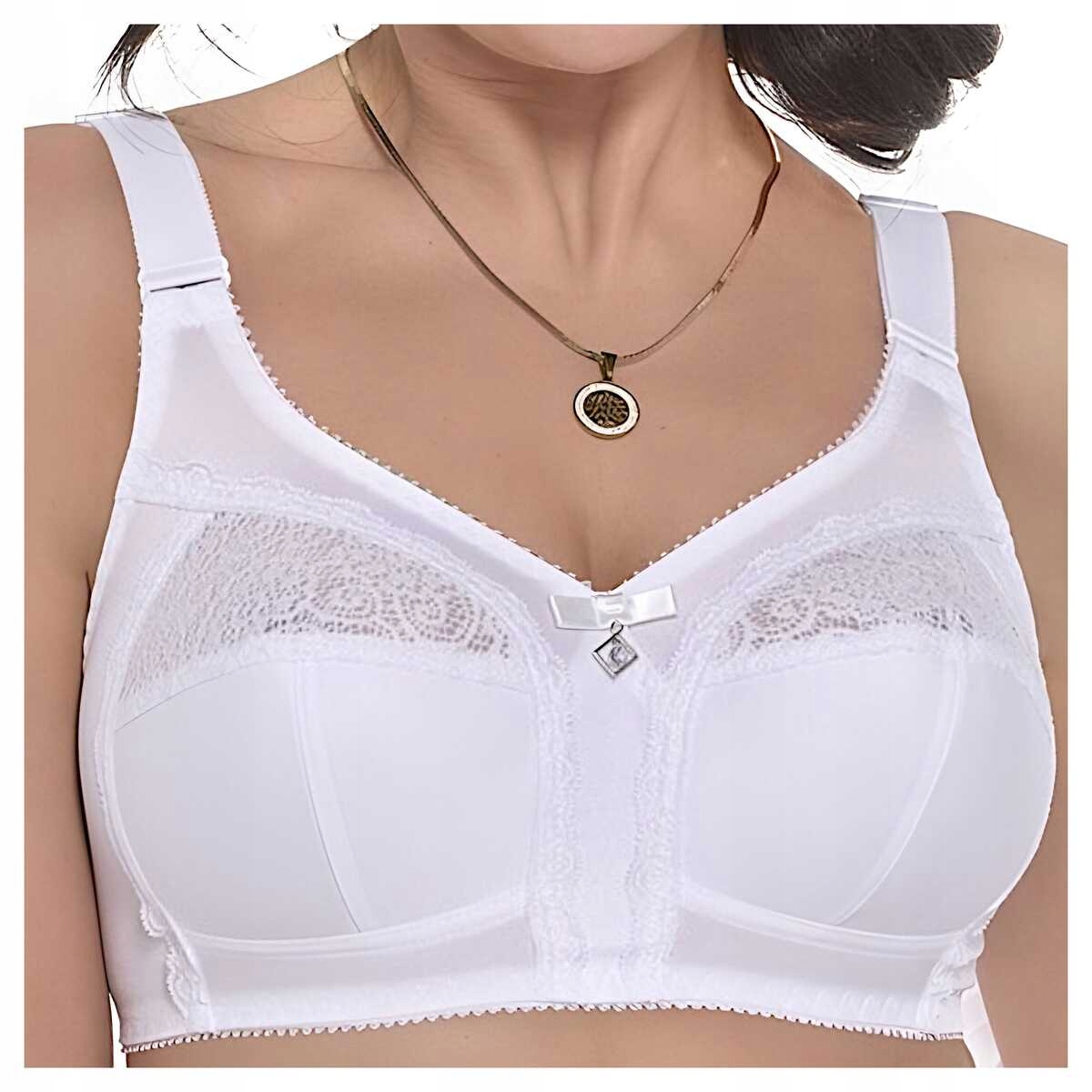 Viki Biustonosz miękki stanik bez fiszbin Irena So 585 biały plus 105C