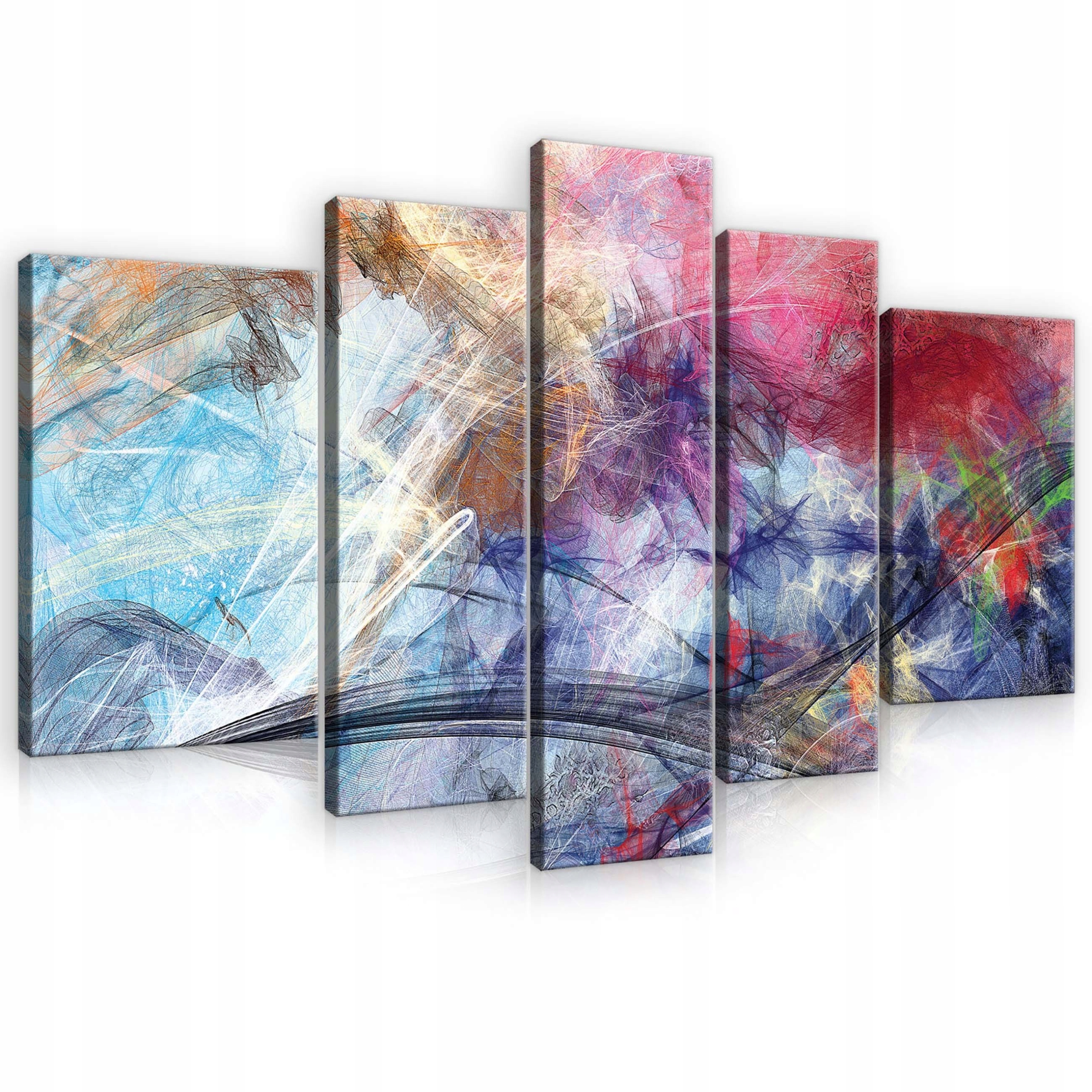 Obraz 170x100 Abstrakcia dynamika energia farba pohyb expresia modernosť