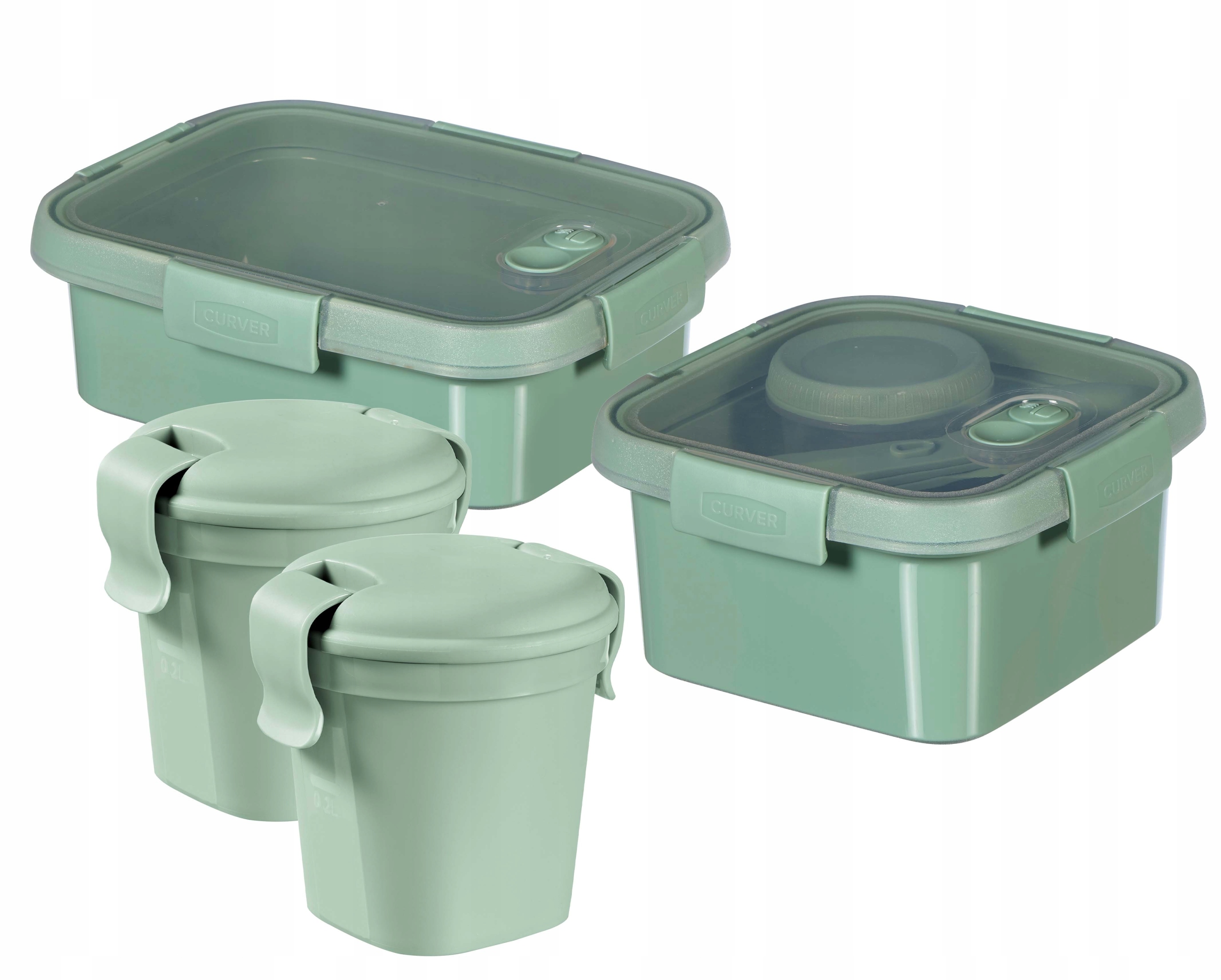 

Zestaw pudełek kubków lunchbox Curver 4szt