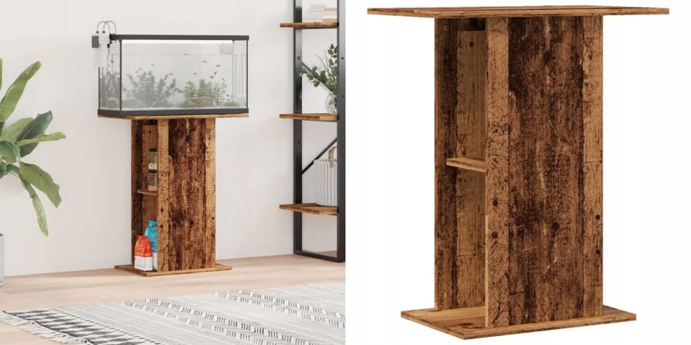 Levně 36x60, Skříňka pod akvárium, staré dřevo, 5 cm, 5x72