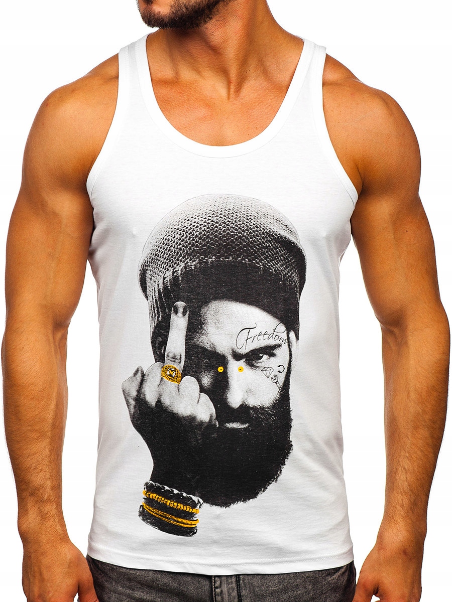 

Koszulka Tank Top Męska Biała 14842 Rozmiar_xl