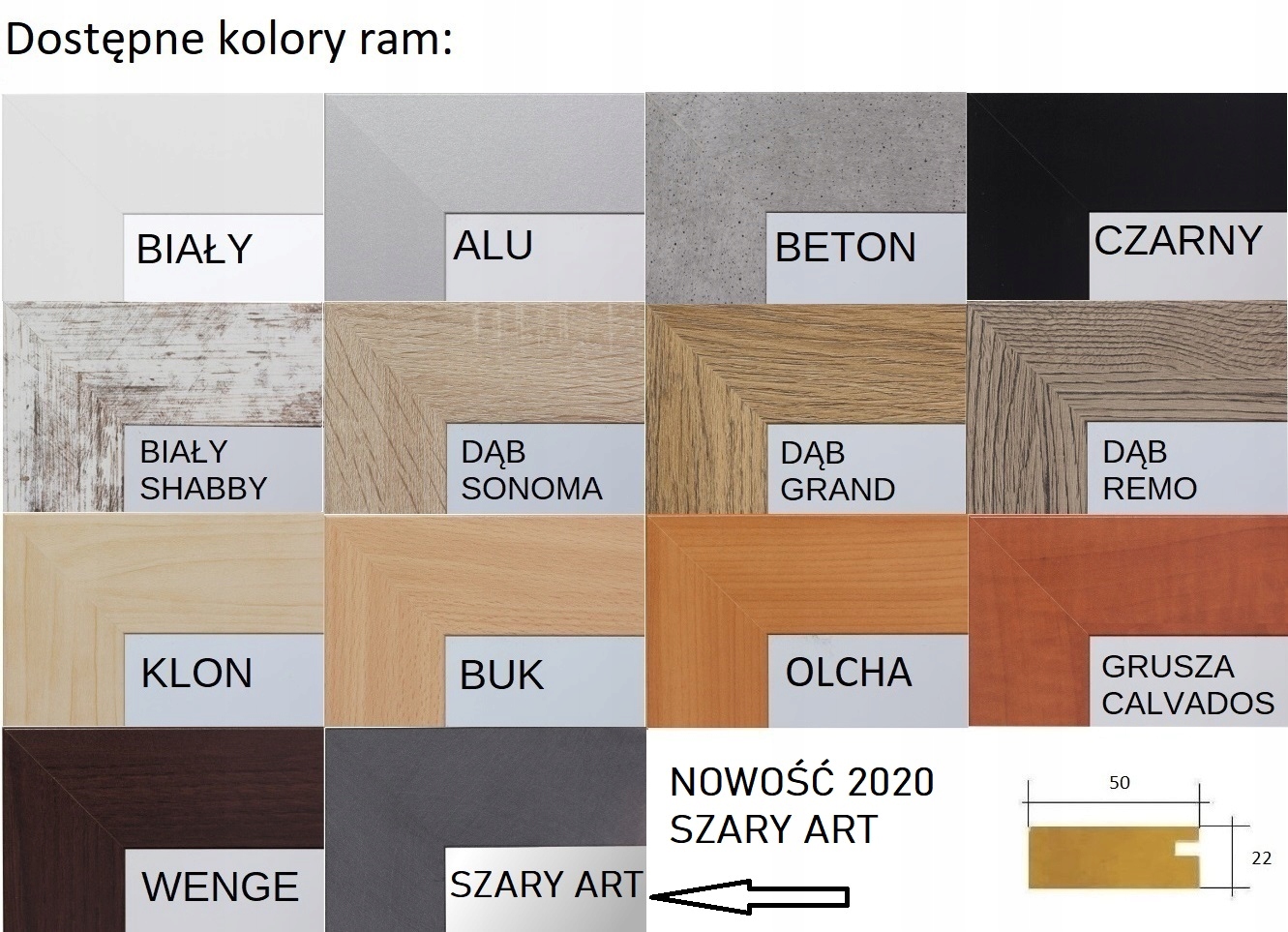 Lustro w ramie klejonej PREMIUM 70x50 WENGE Materiał ramy inny materiał