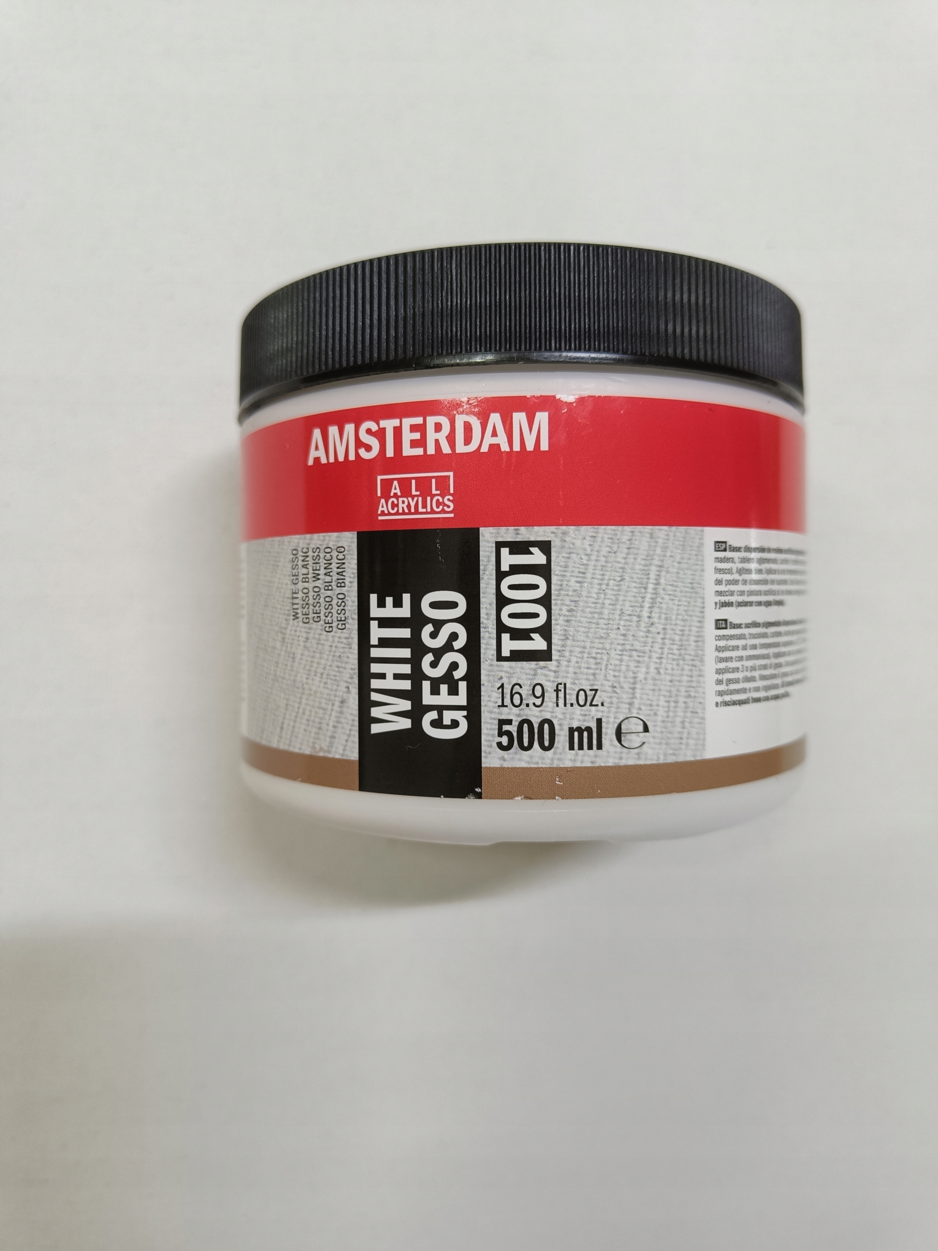 Grunt gesso akryl Amsterdam 500ml Talens Bílá