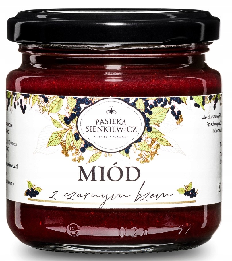 Levně 3X Pasieka Sienkiewicz Med S Černým Bezem 250 G