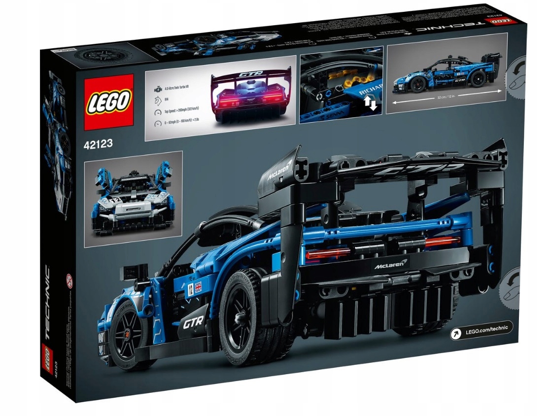 LEGO TECHNIC MCLAREN SENNA GTR AUTO SAMOCHÓD 42123 Bohater brak