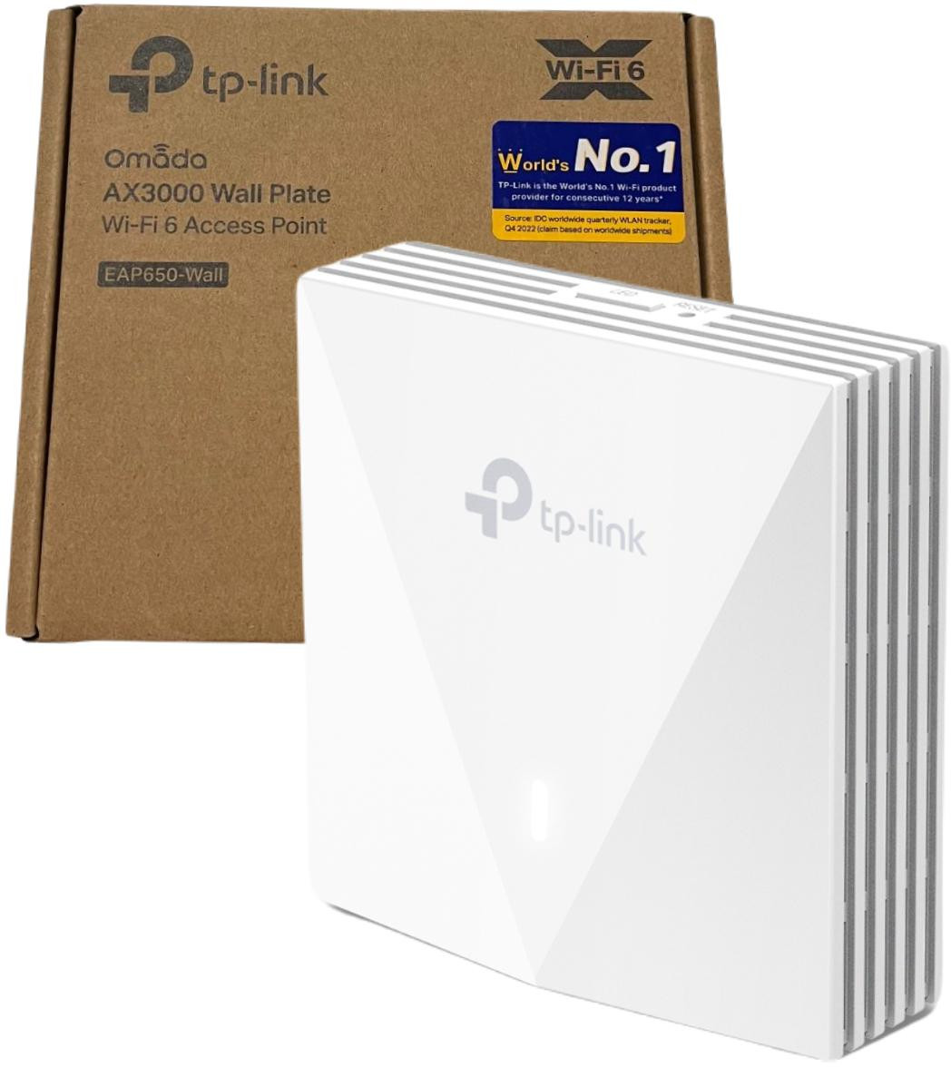 Ap Tp-link EAP650-WALL Prístupový Bod Wi-fi 6 AX3000 Nástenný
