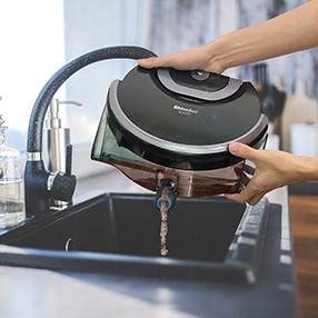 MOCNY ROBOT MYJĄCY MOPUJĄCY AUTOMATYCZNY MOP AUTOMATYCZNY POWRÓT DO BAZY Pojemność zbiornika na kurz 0.8 l