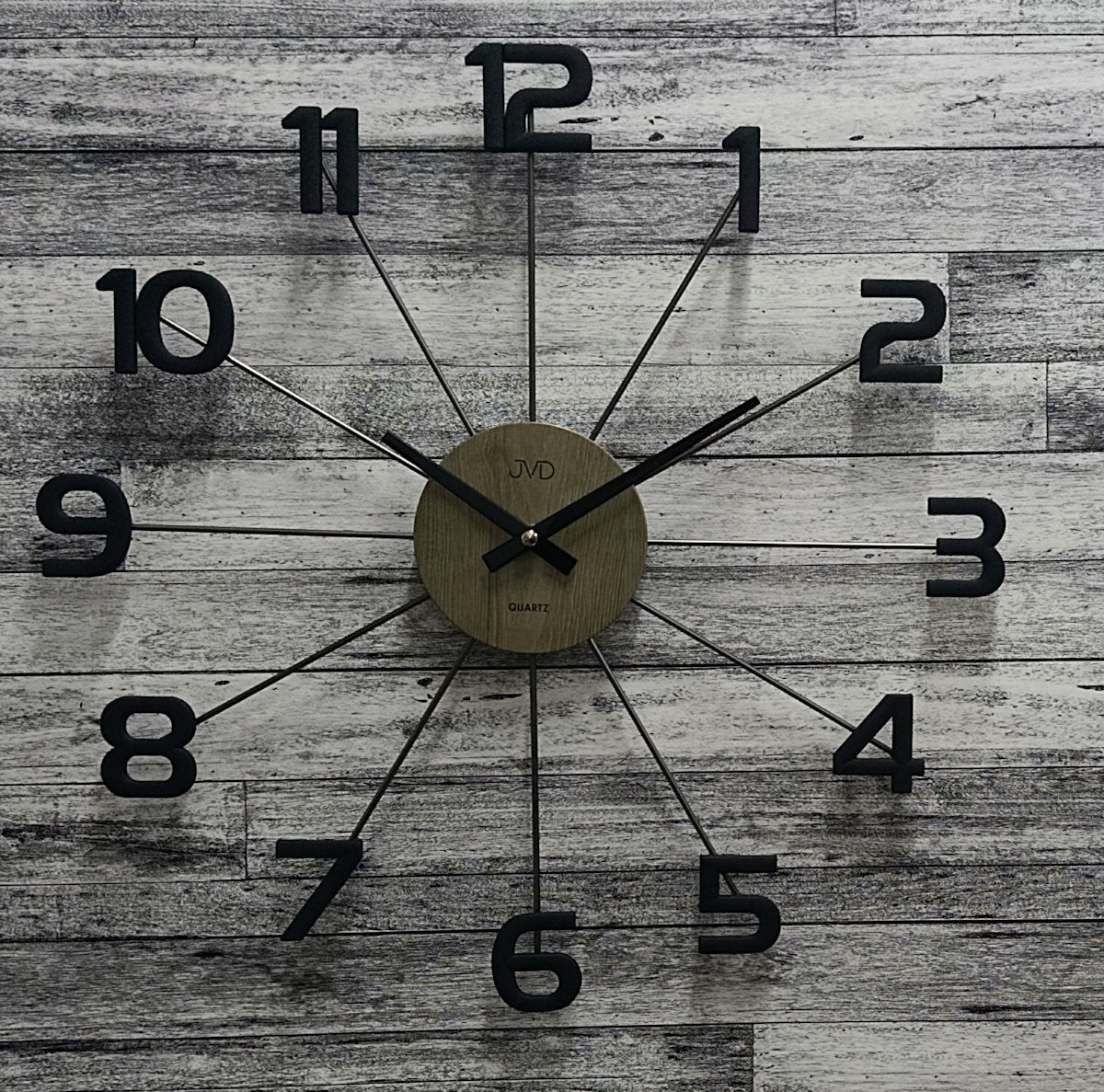 Veľké Efektné Matné Nástenné Hodiny Do Obývacej Izby Jvd HT118.2 49 cm