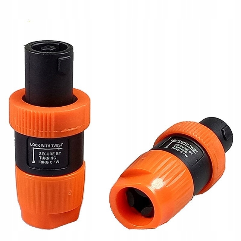 WTYK GŁOŚNIKOWY ŻEŃSKI 4PIN SKRĘCANY NA KABEL