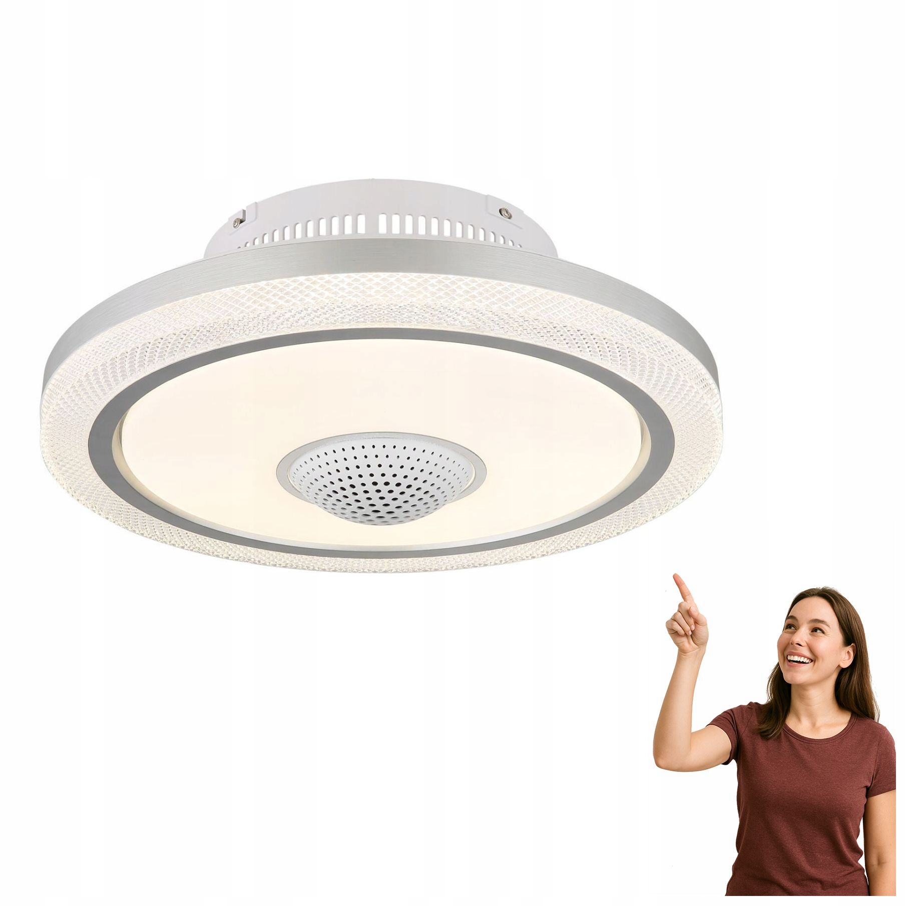Stropný ventilátor s Led svietidlom 40 W Shelly 03664 Globo