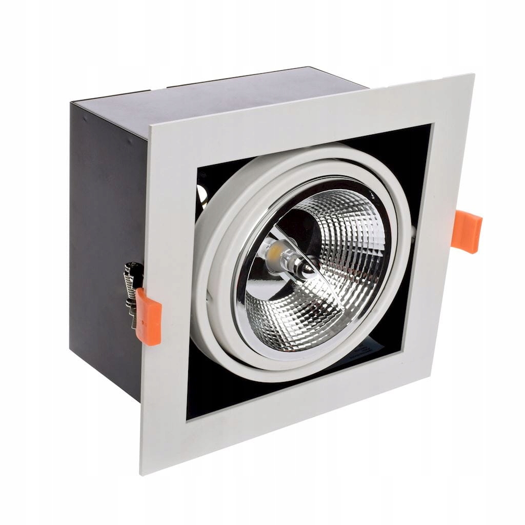 Led zapuštěné stropní svítidlo Plaza bílé 1xAR111 GU10 Milagro 4739