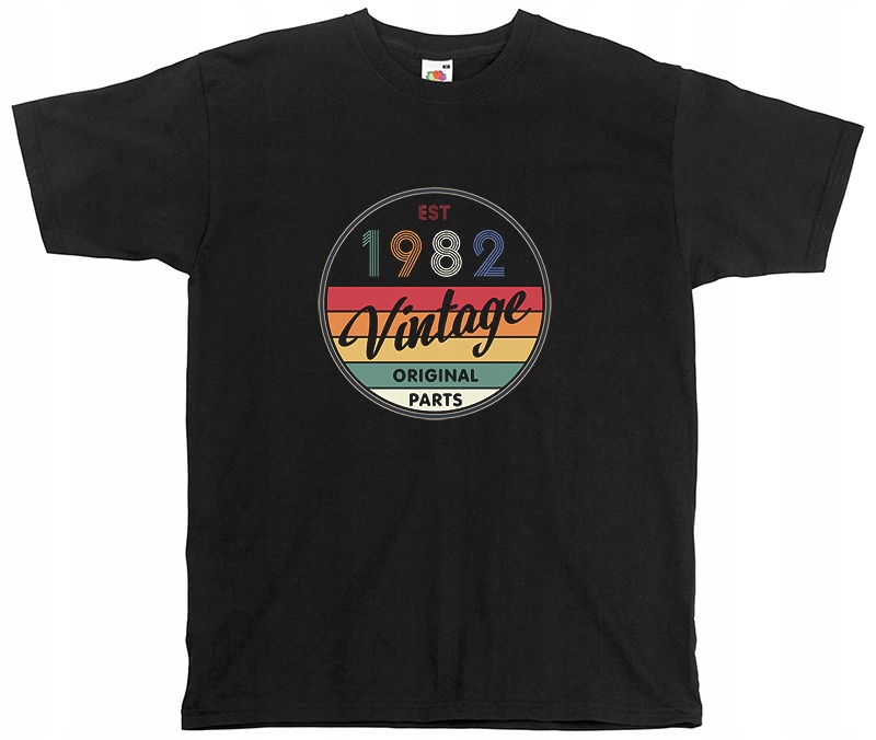 

koszulka vintage retro rok data urodziny 18 40 50