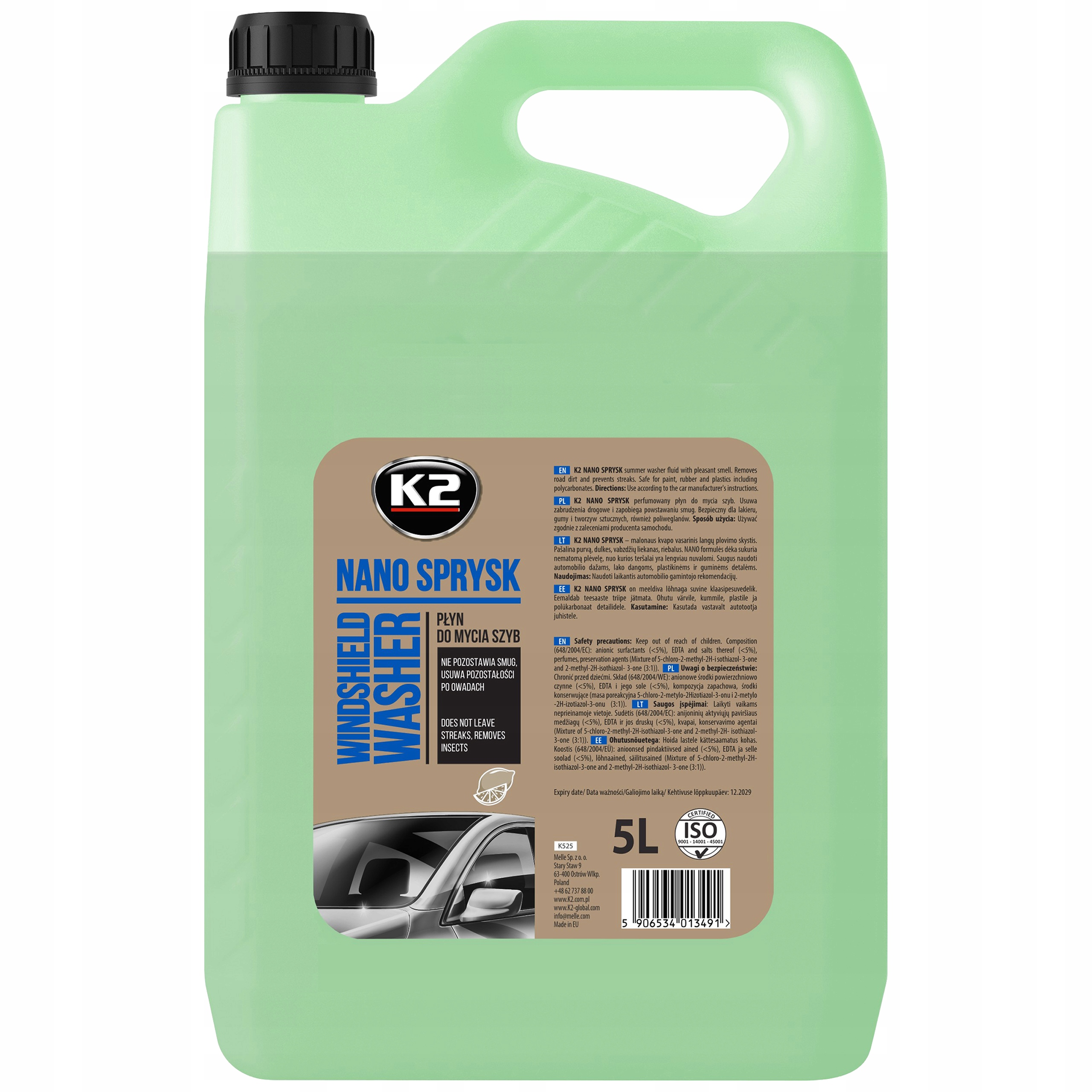 Letni Płyn Do Spryskiwaczy K2 Nano 5L