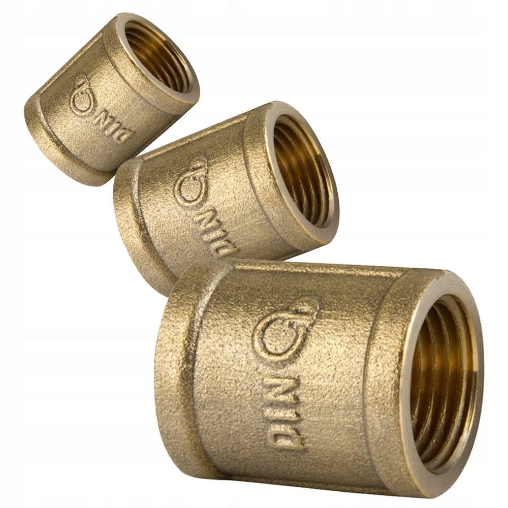 ZŁĄCZKA MUFA ŁĄCZNIK GW 1/2"DN15 MOSIĘŻNA DIAMOND