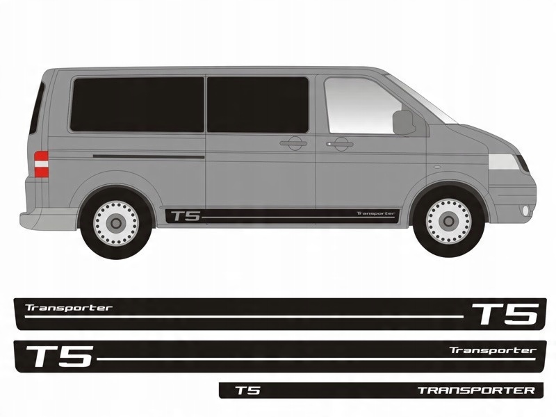 

Naklejki pasy na bok samochodu Vw T5 Transporter
