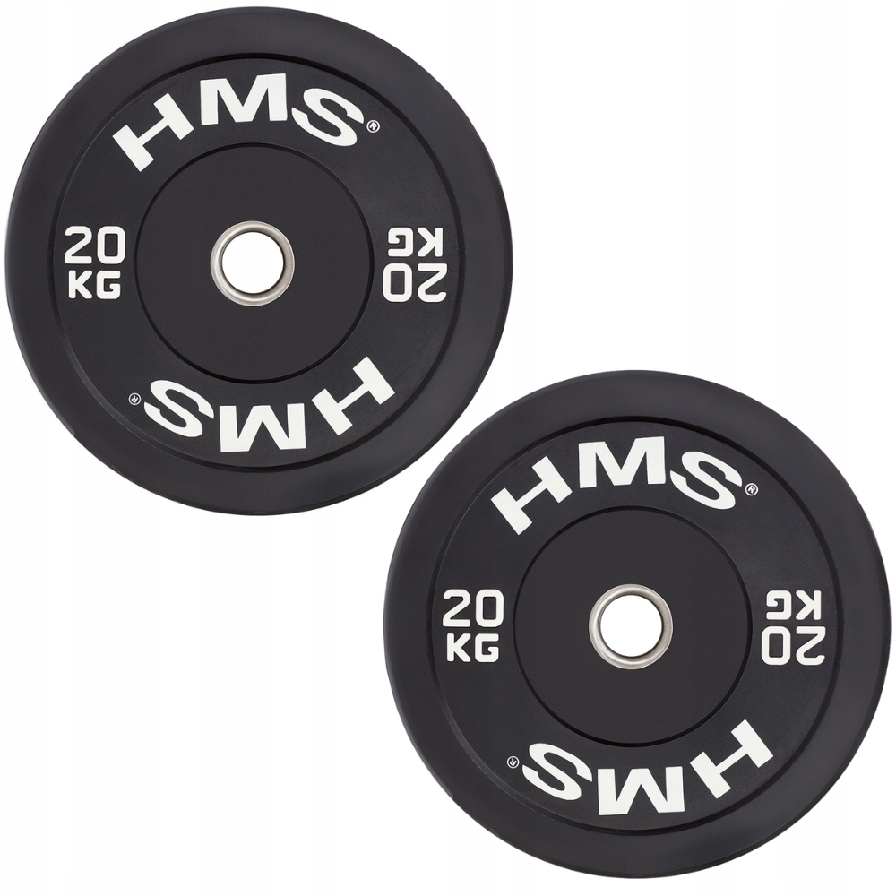 Olympijský talíř na Osa Gumovaný Bumper pro cvičení 2 x 20 kg Hms