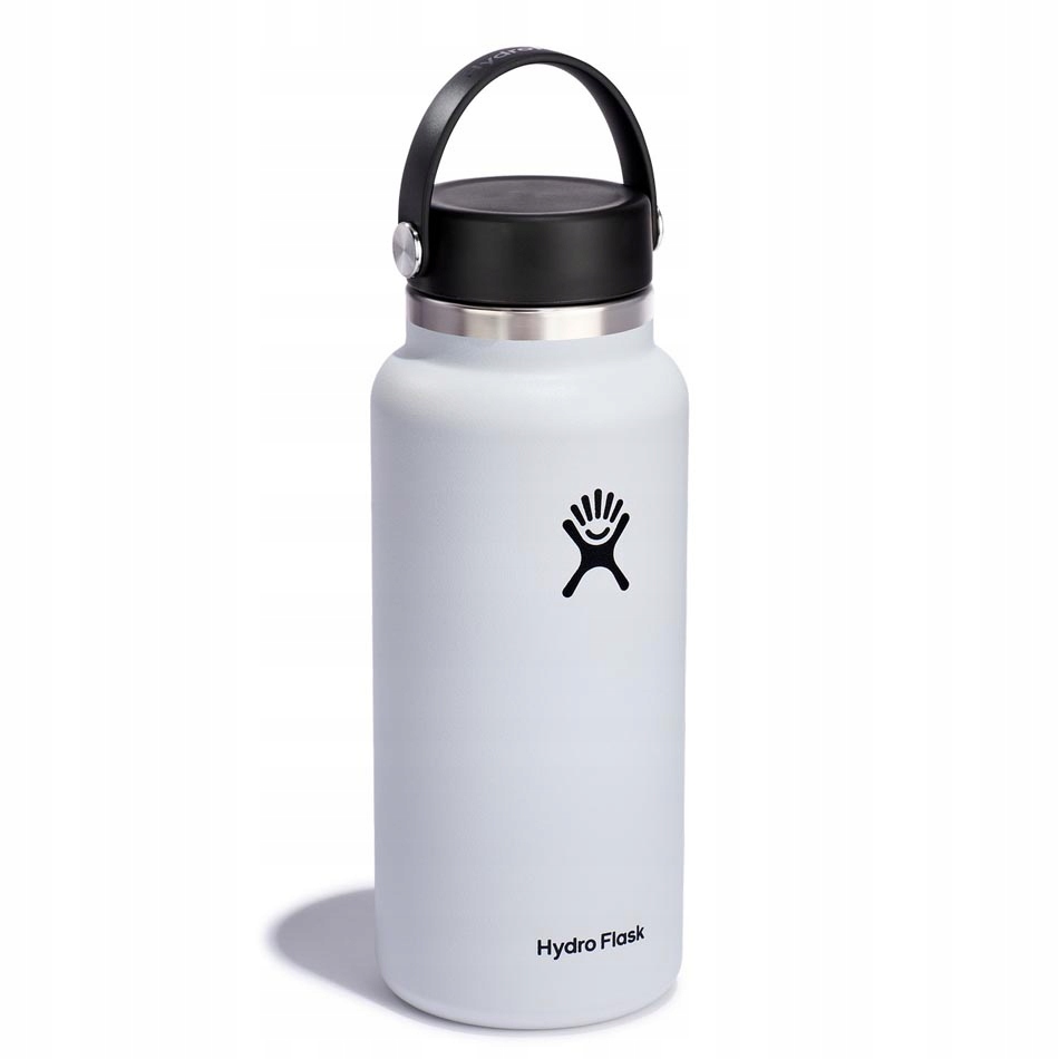 Butelka termiczna (biała) Wide Mouth Flex Cap Hydro Flask