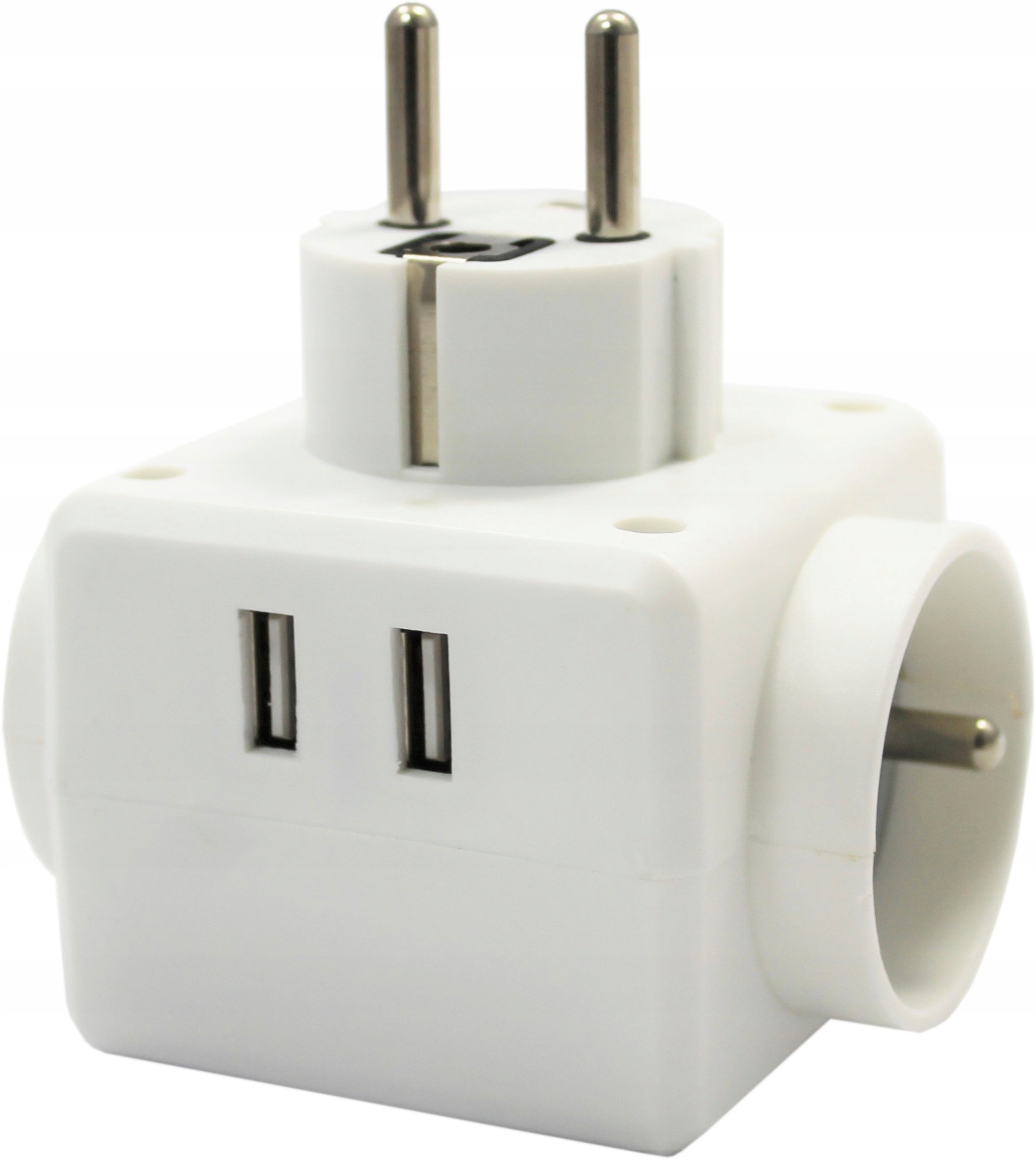 

Rozgałęźnik Potrójny Gniazdo Wtyczka 2X Usb Bemko