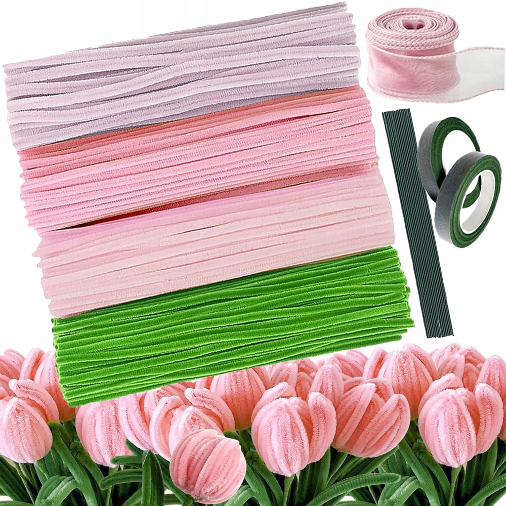 Kreativní Drátky 30 CM, Nadýchané, Barevné 400 Kusů