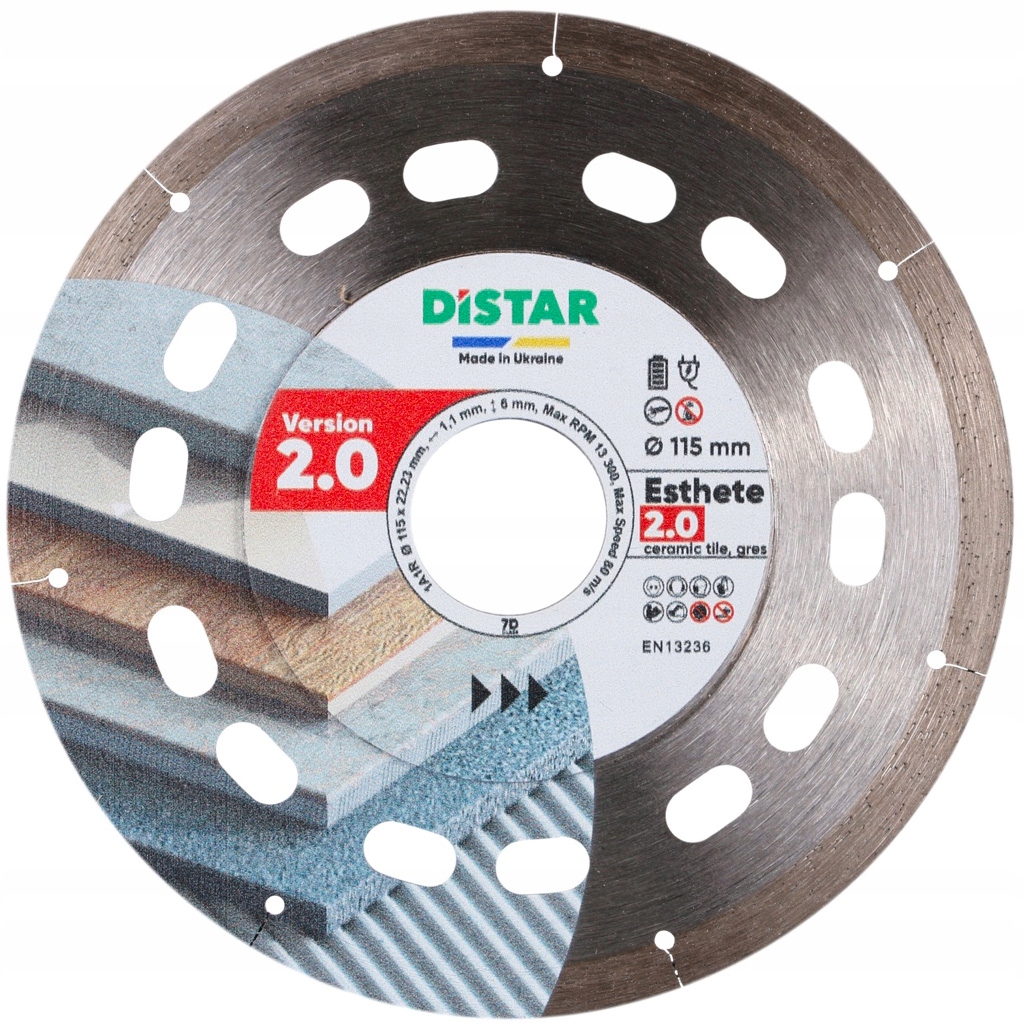 Tarcza Diamentowa Do Gresu Esthete 2.0 115mm Distar Ceramika Na Sucho
