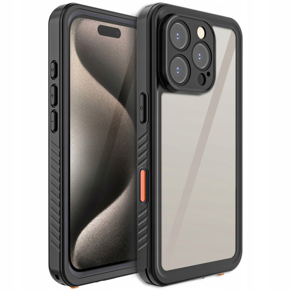 Pouzdro Vodotěsné 360° IP68 Pro Iphone 16 Pro Max Pancéřové Case Vodotěsné