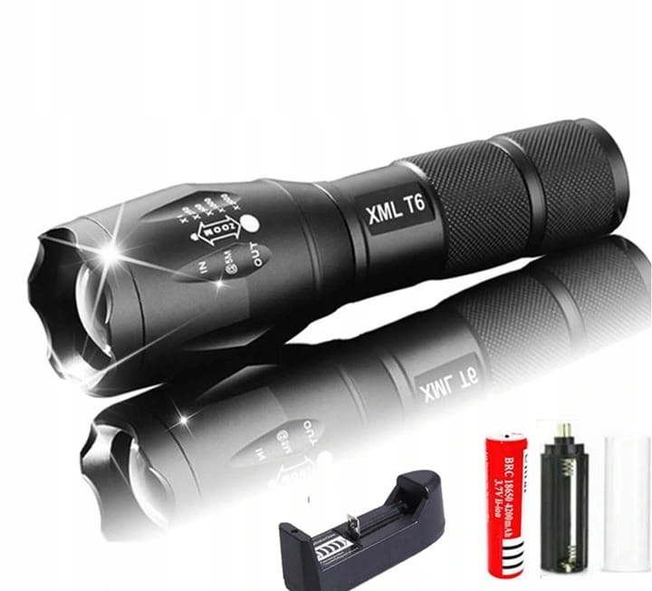 LATARKA TAKTYCZNA XML-T6 SUPER MOCNA LED XML-T6 Rodzaj klasyczna