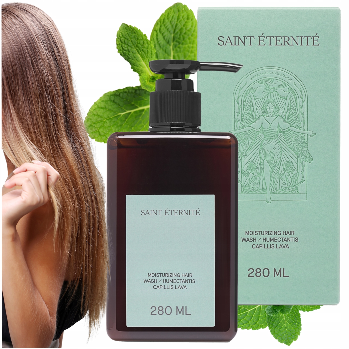 Jemný šampon čistí pokožku hlavy 280 ml Saint Éternité