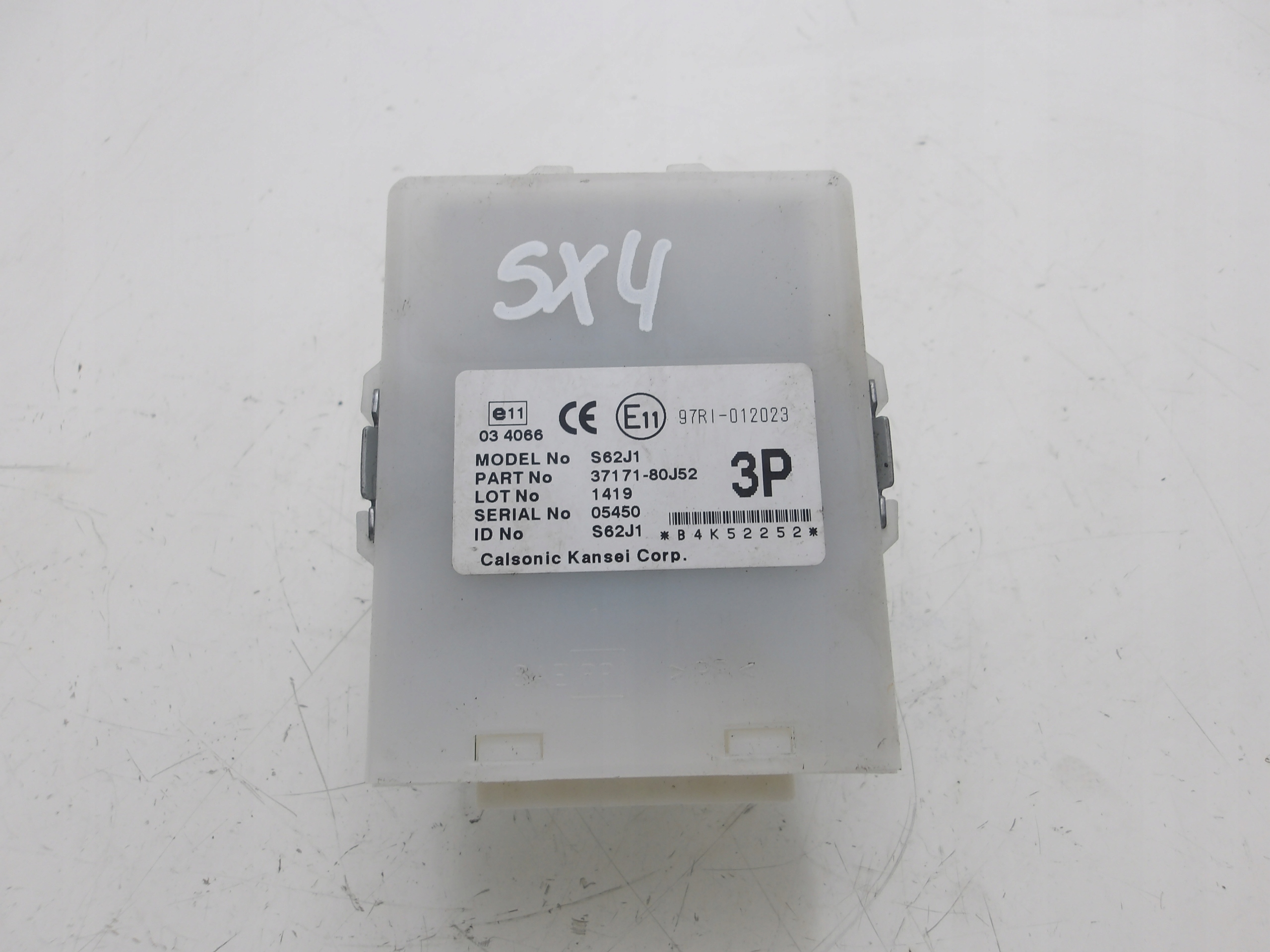 SUZUKI SX4 SEDICI 06-13 module control unit IMMO 37171-80J52
