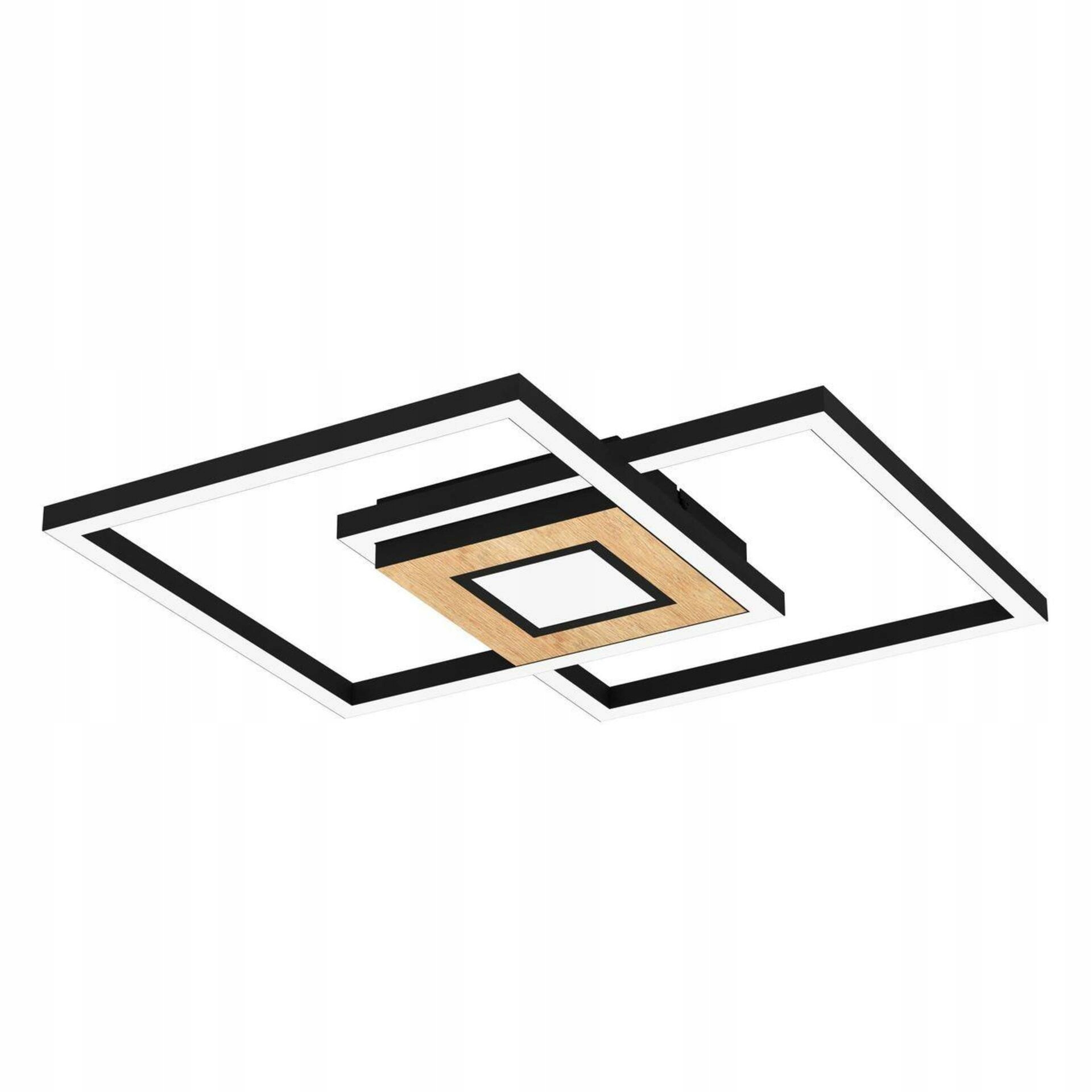 Stropné Led svietidlo Eglo Marinello 34W 4400lm Cct čierna/drevo