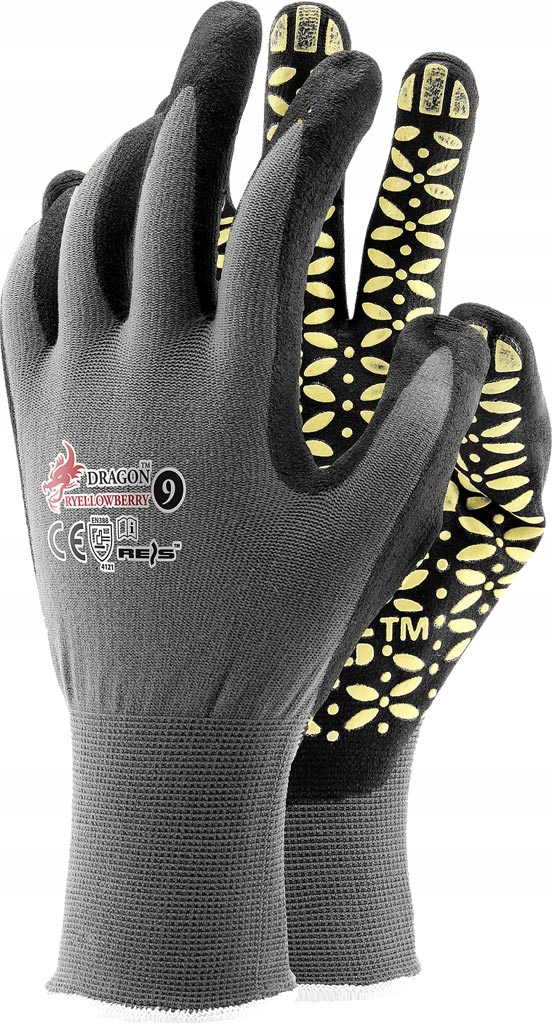 

Rękawice robocze lycra Dragon Ryellowberry 7 S